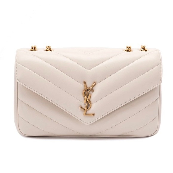 Saint Laurent Handbags - SAINT LAURENT Loulou medium quilted leather flap shoulder chain bag